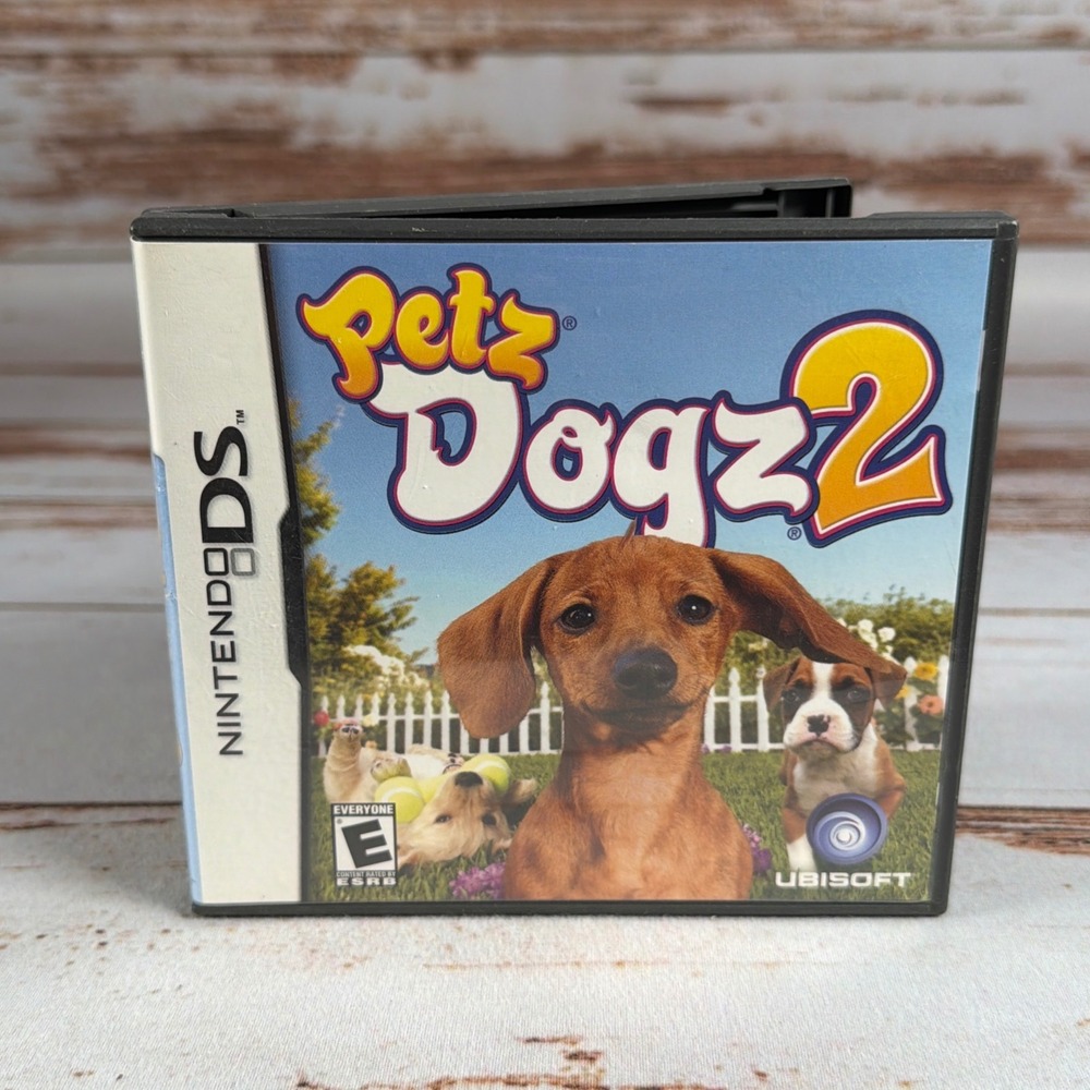 Petz Dogz 2 Nintendo DS Ubisoft 2007 Puppy Simulation Game NTR-YD2E-USA Case